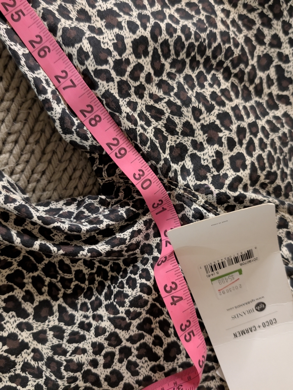 Coco + Carmen Cheetah Amazing Stretch Fit Sculpt Lift Jean Dress Pants NWT's. - Picture 16 of 16